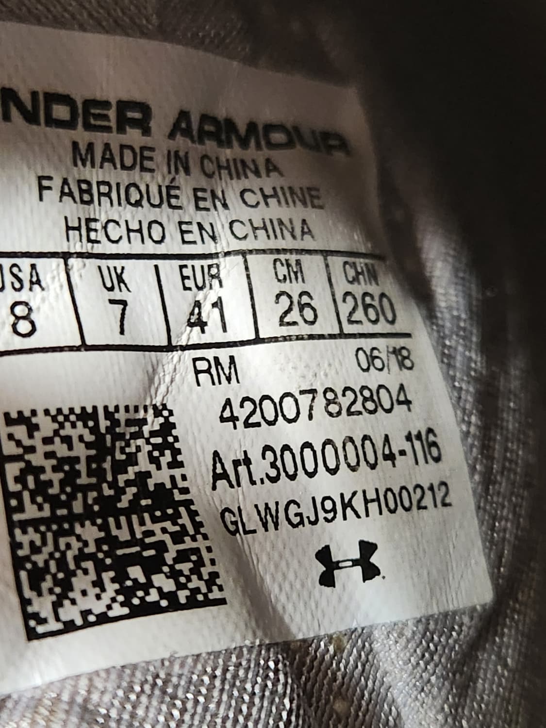 언더아머 러닝화UA 호버 팬텀 CT 3000004-116 운동화 사이즈2 상품이미지6