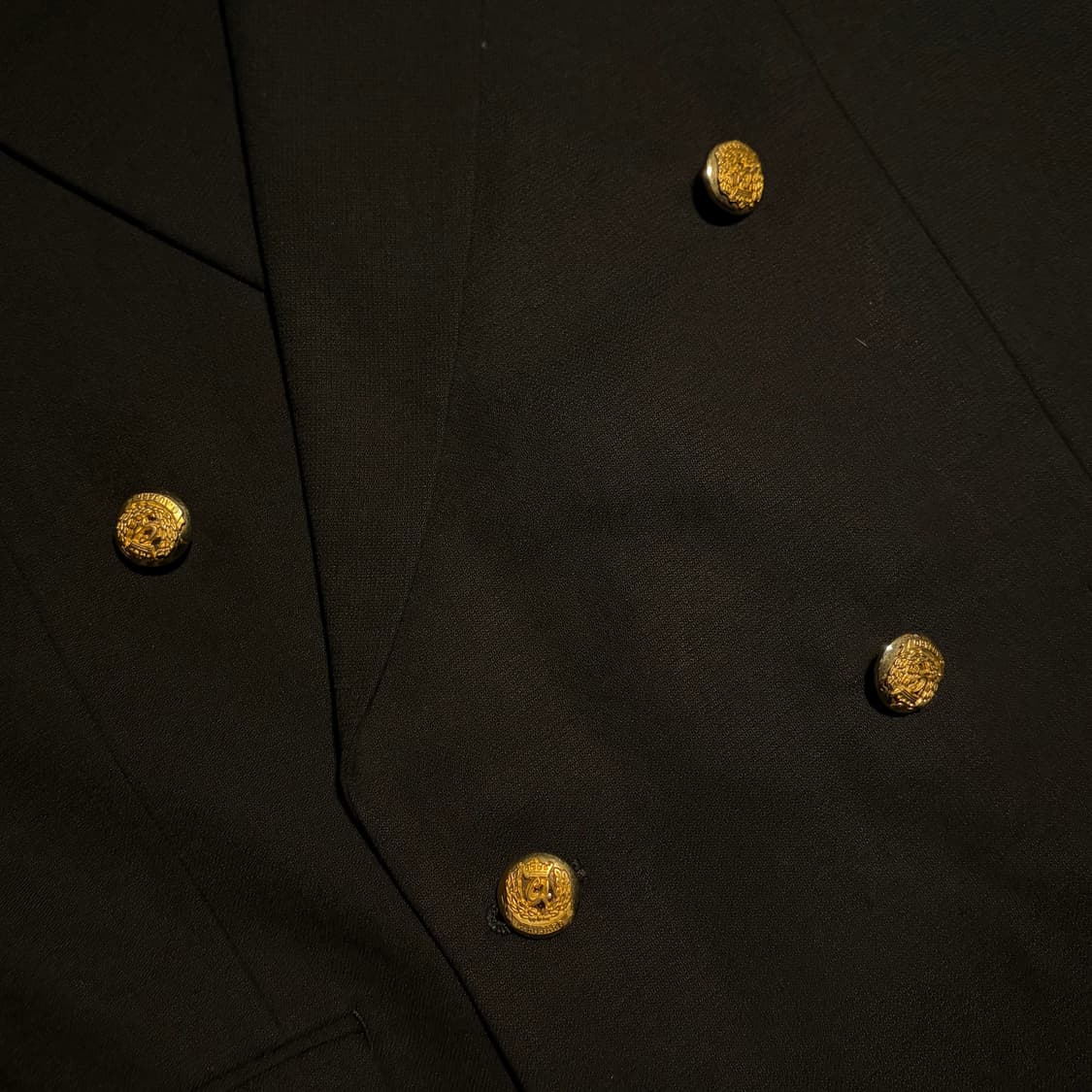 BANDO NAVY WOOL GOLD BUTTON BLAZER 상품이미지5