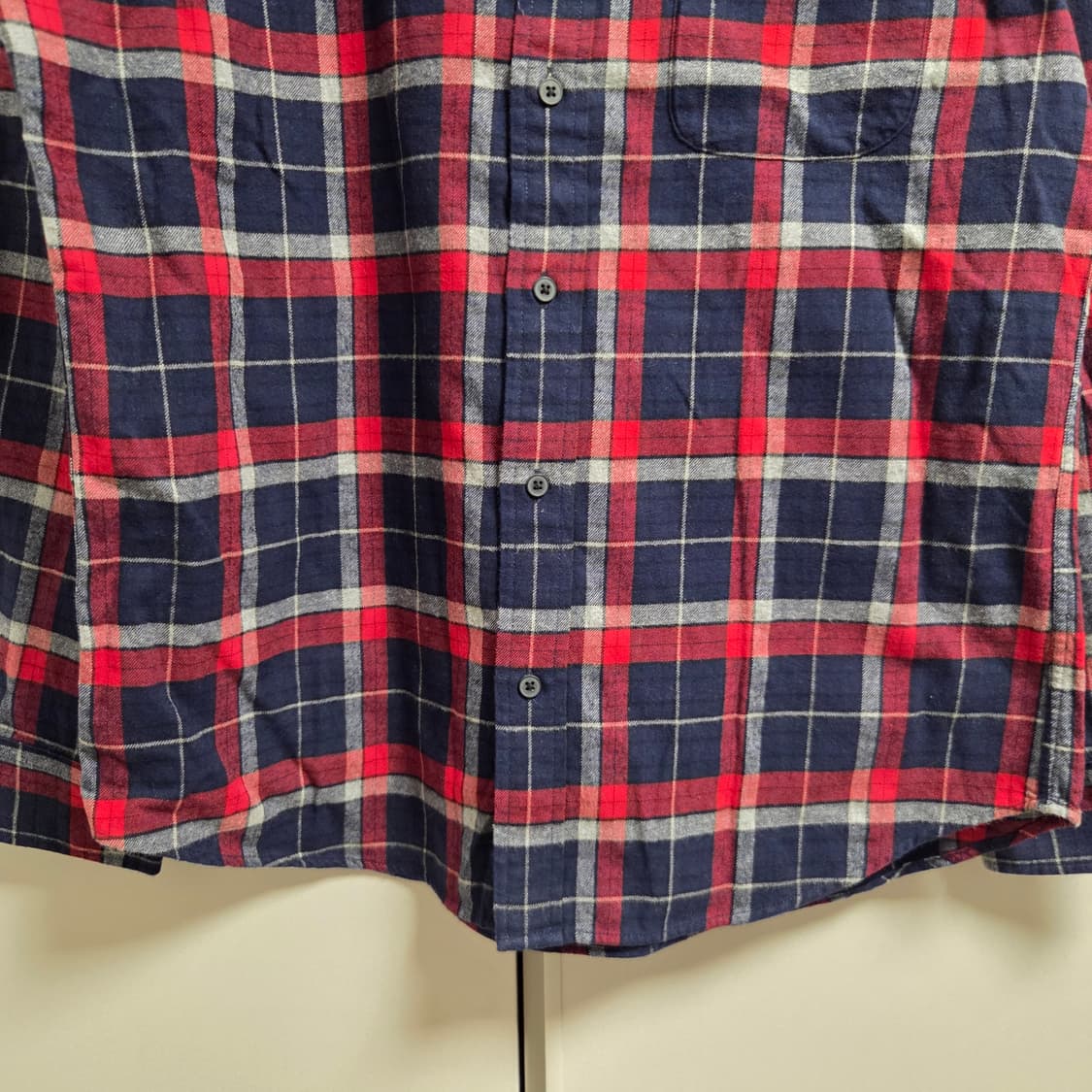 GU 재팬 플란넬 체크 셔츠 L(100) 상품이미지4