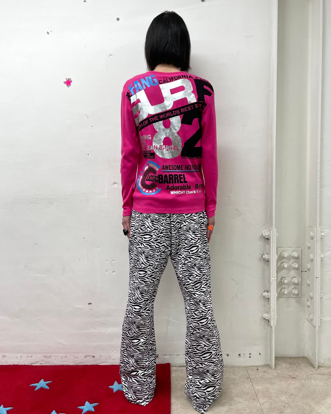 Surf silver retro pink long sleeve 상품이미지3