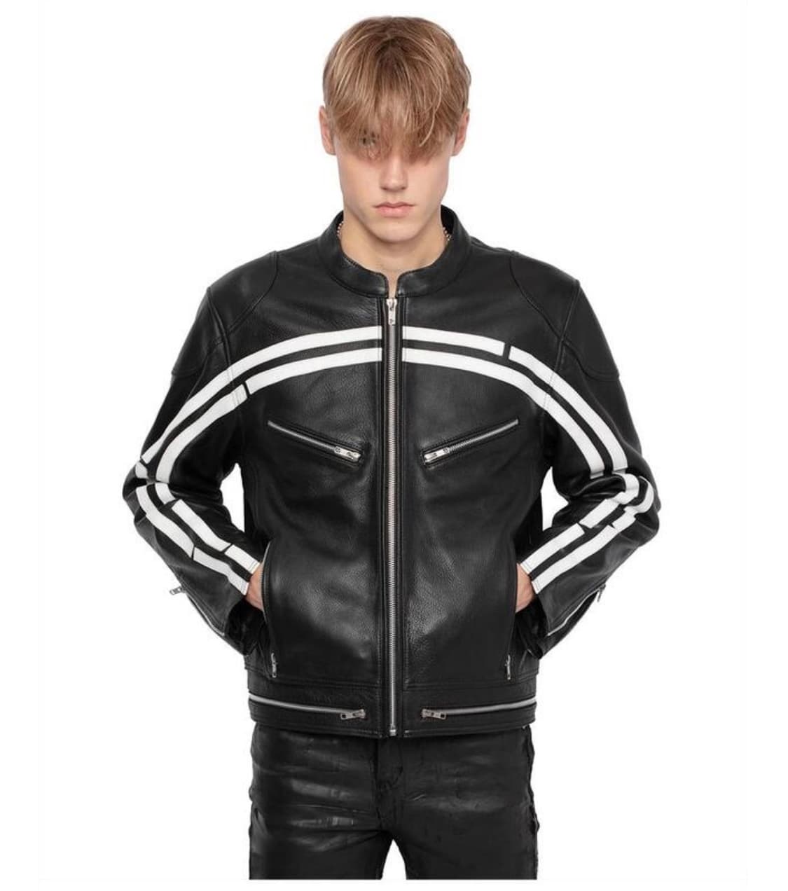 레이서월드와이드RACER WORLDWIDE 트랙 레더 자켓 상품이미지1