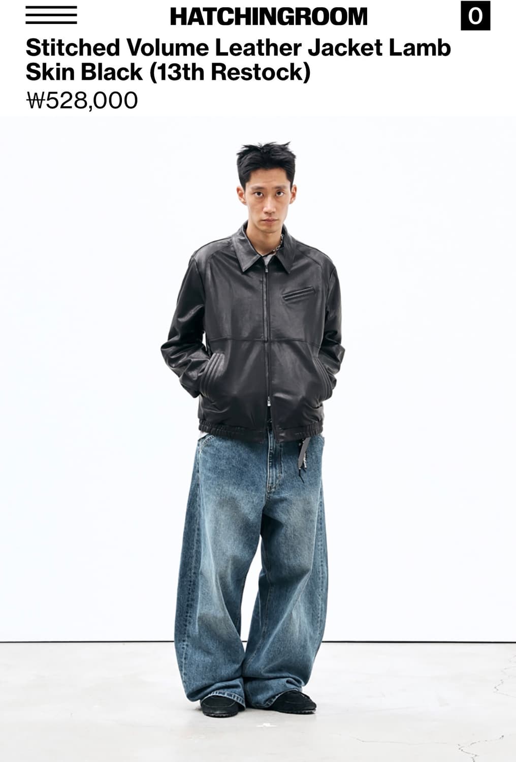 해칭룸 볼륨 레더 램스킨 자켓 2사이즈 새상품 상품이미지3