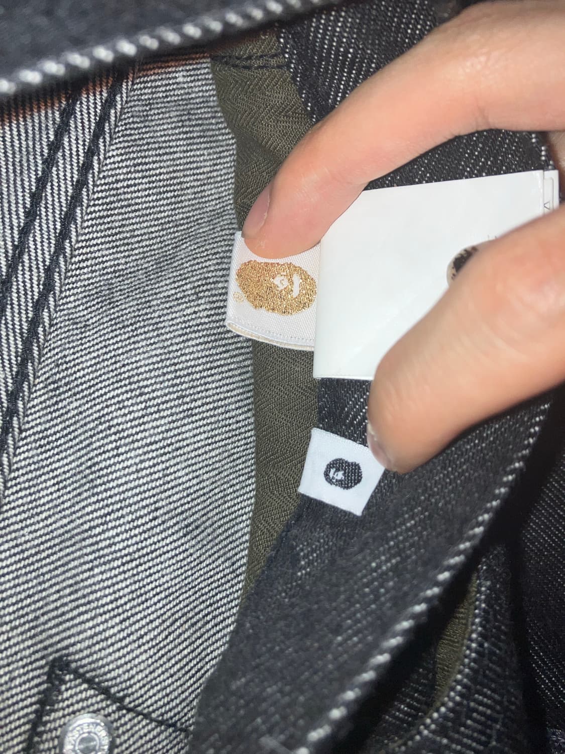 베이프 샤크 데님 흑청 상품이미지3