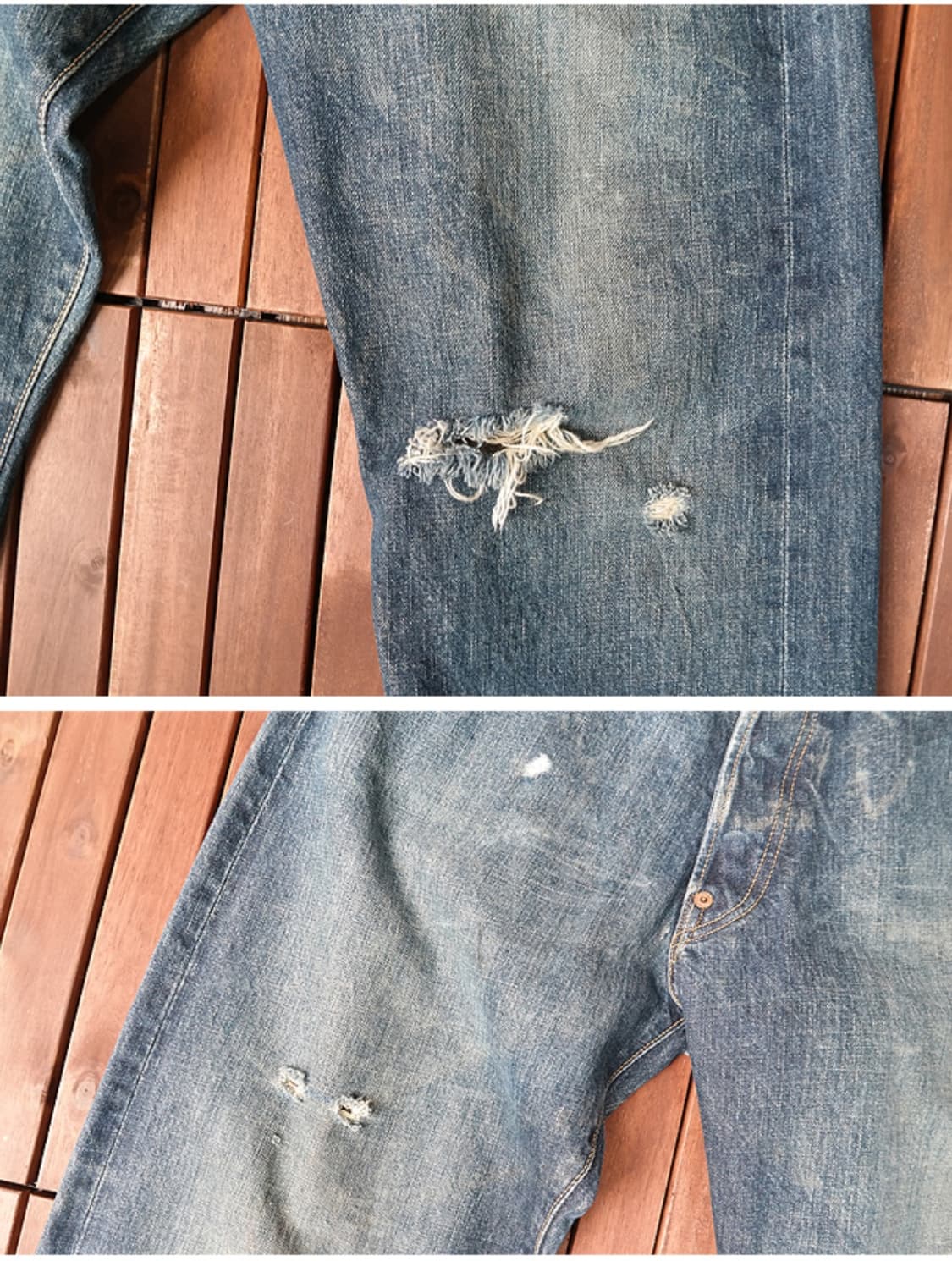 90S EVIS 에비스 에비수 초기모델 빈티지 셀비지데님 31사이즈  상품이미지4