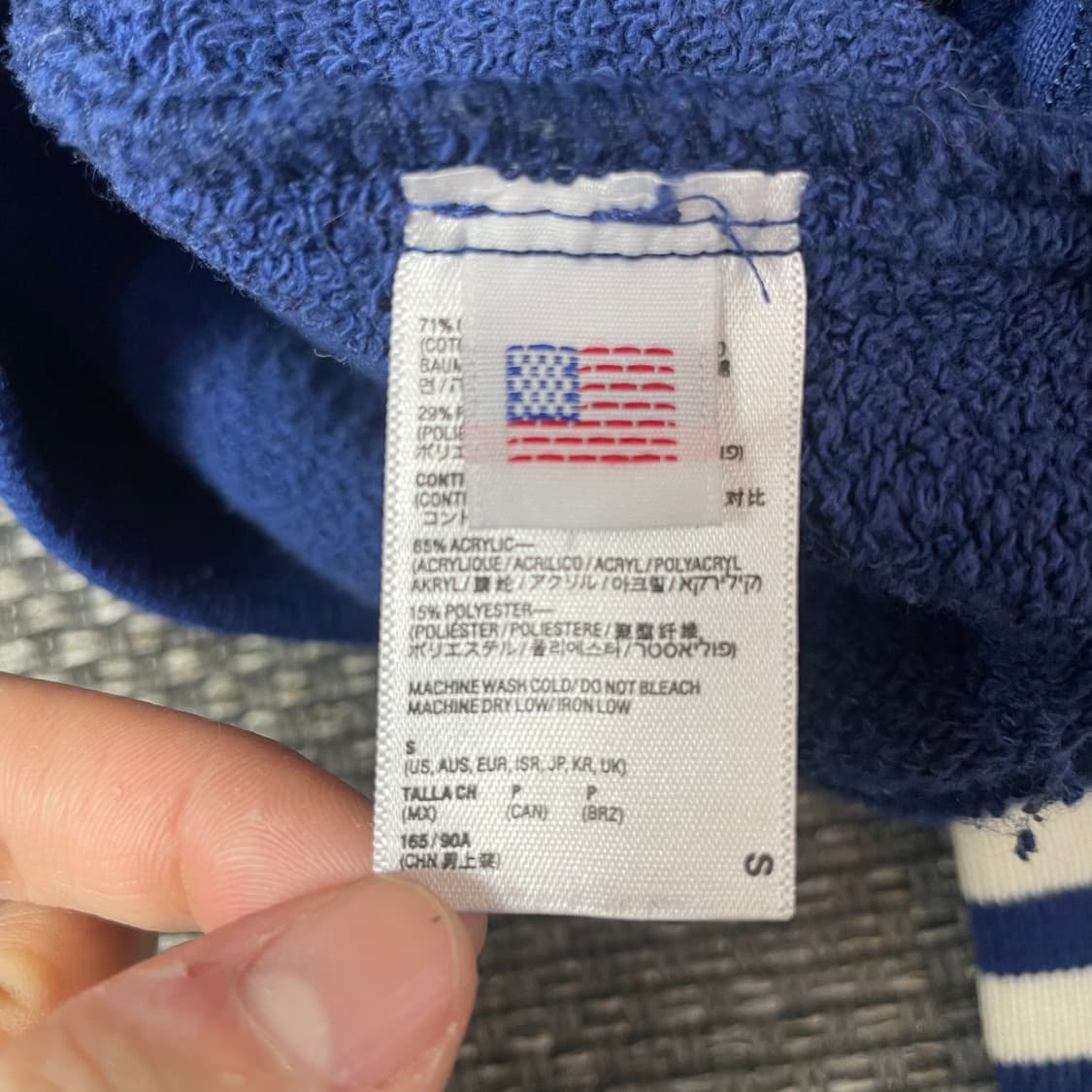 아메리칸 어페럴 클럽 블루 바시티 자켓 S 상품이미지5