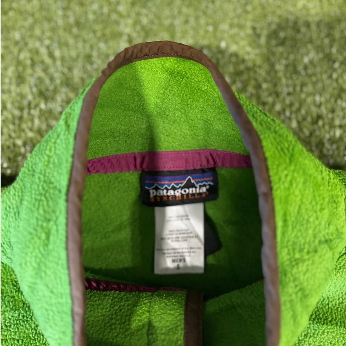 파타고니아 신칠라 스냅-T 라임그린/브라운 상품이미지2