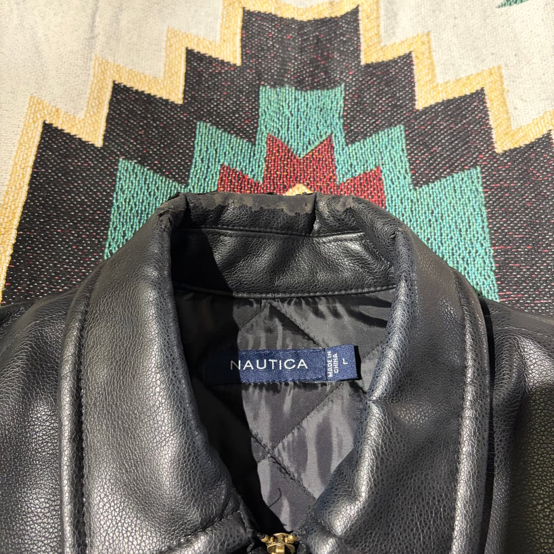 22AW Nautica.jp Vegan leather jacket  상품이미지4