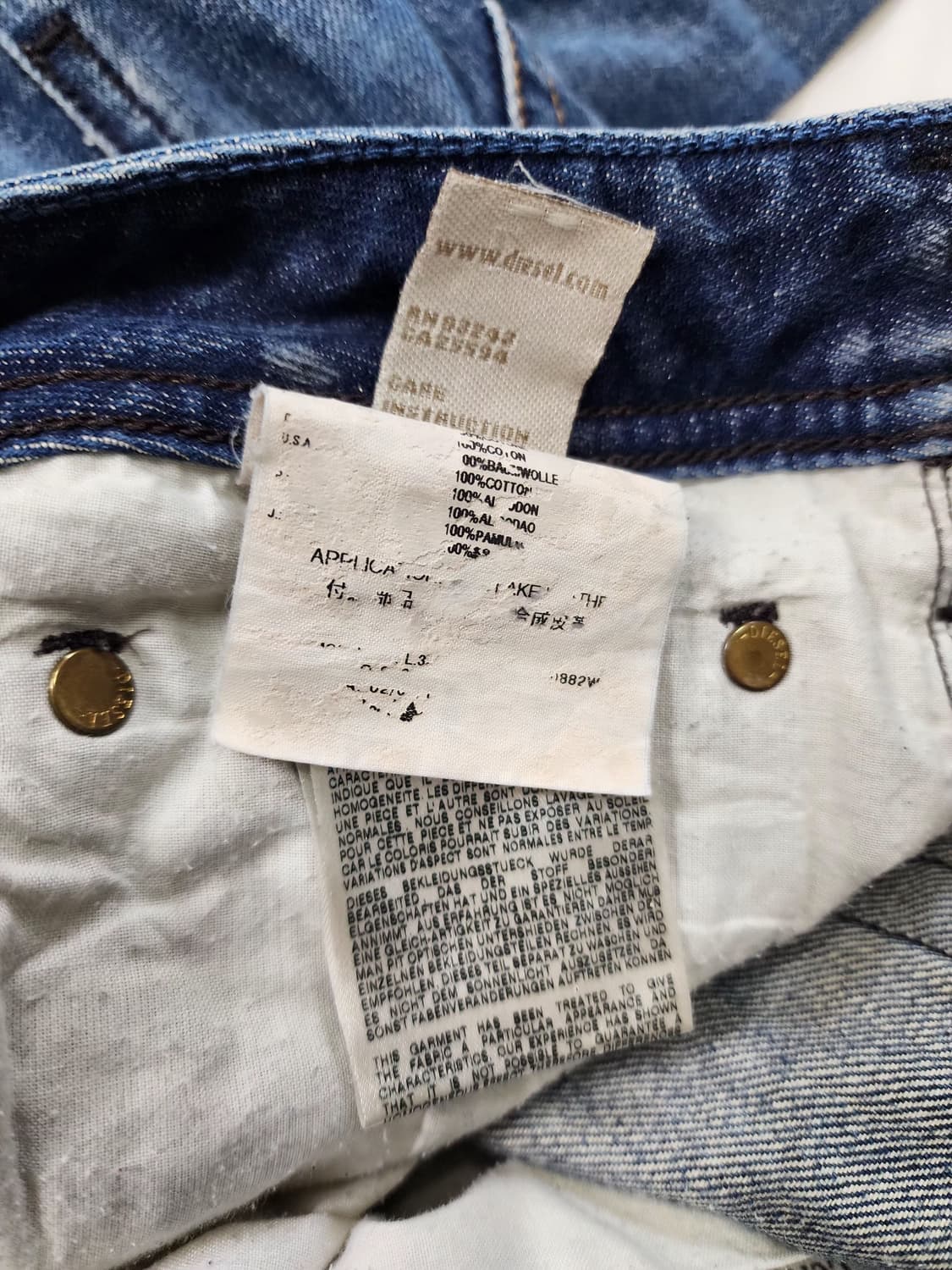 디젤 자티니 데미지 부츠컷 팬츠 상품이미지9