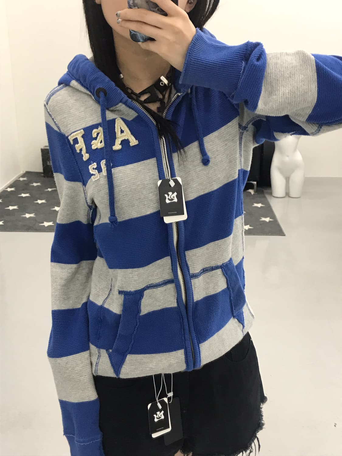 Abercrombie & Fitch Striped Zip Up Hood 상품이미지2
