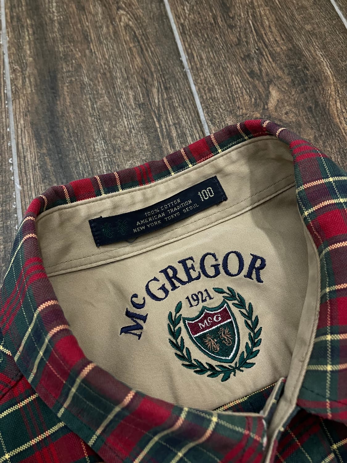 맥그리거 타탄 체크셔츠 프레피룩 상품이미지6