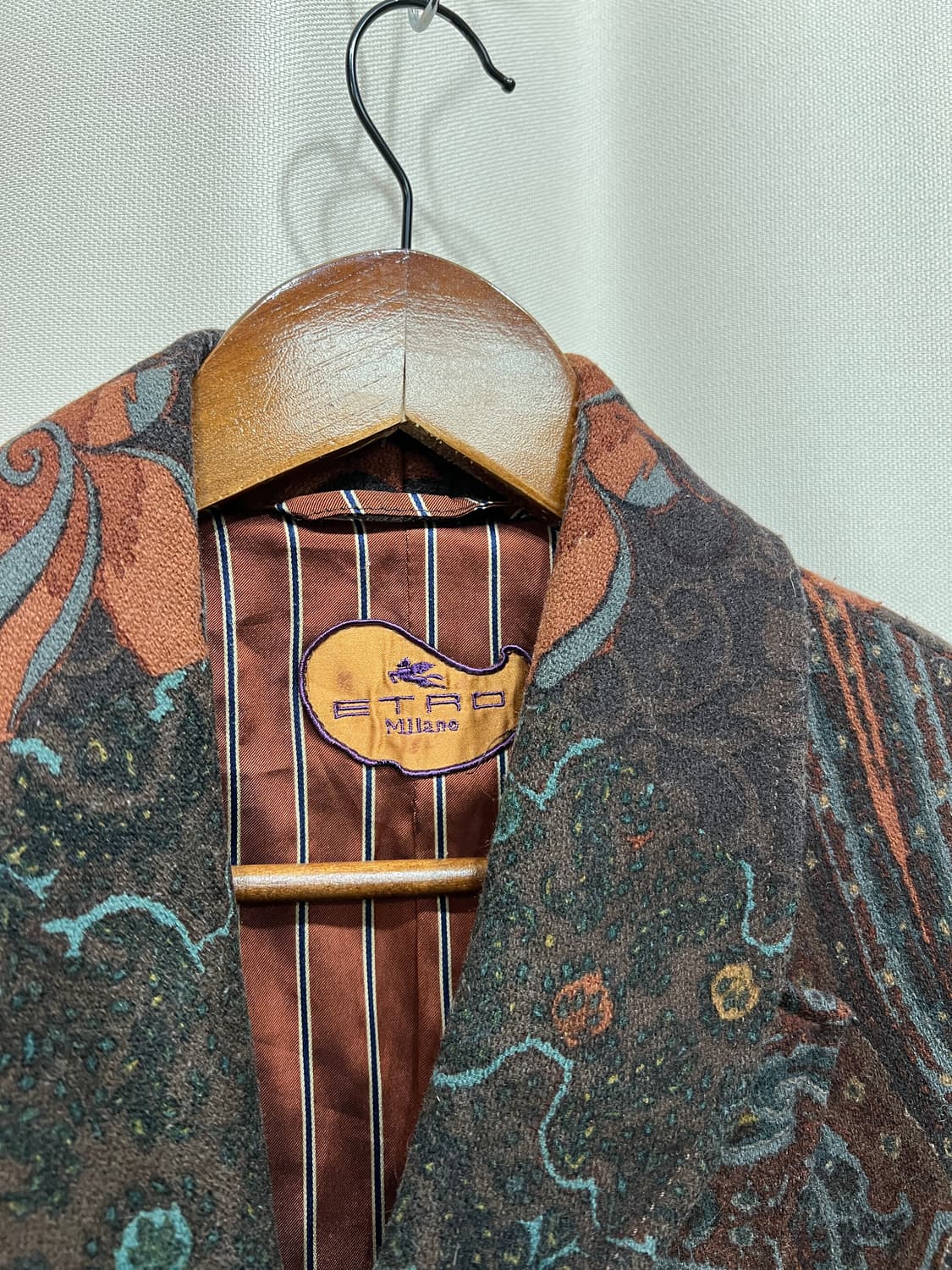 ETRO 에트로 빈티지 페이즐리 디테일 모직 블레이저  상품이미지4