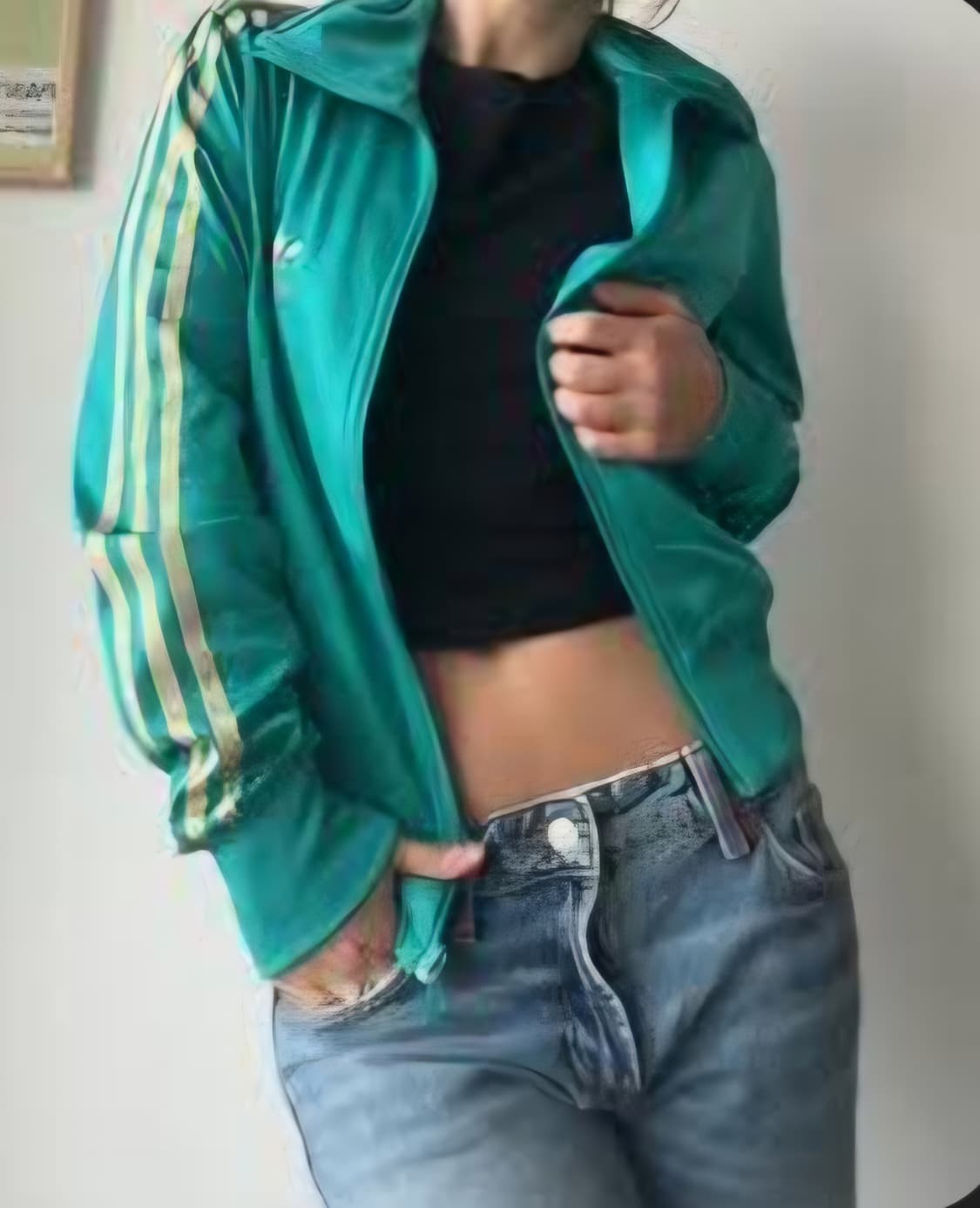 💚대대대장급💛 아디다스 그린골드 희귀 져지/파이어버드 져지 존예딱붙핏 상품이미지1