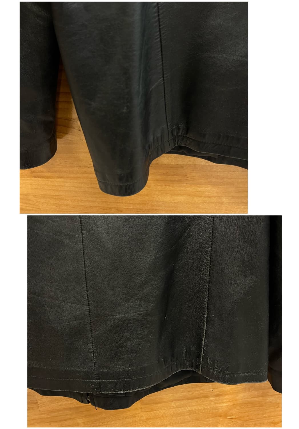 빈티지 양가죽 레더 가죽 자켓 블랙 110 #csz2776  상품이미지8