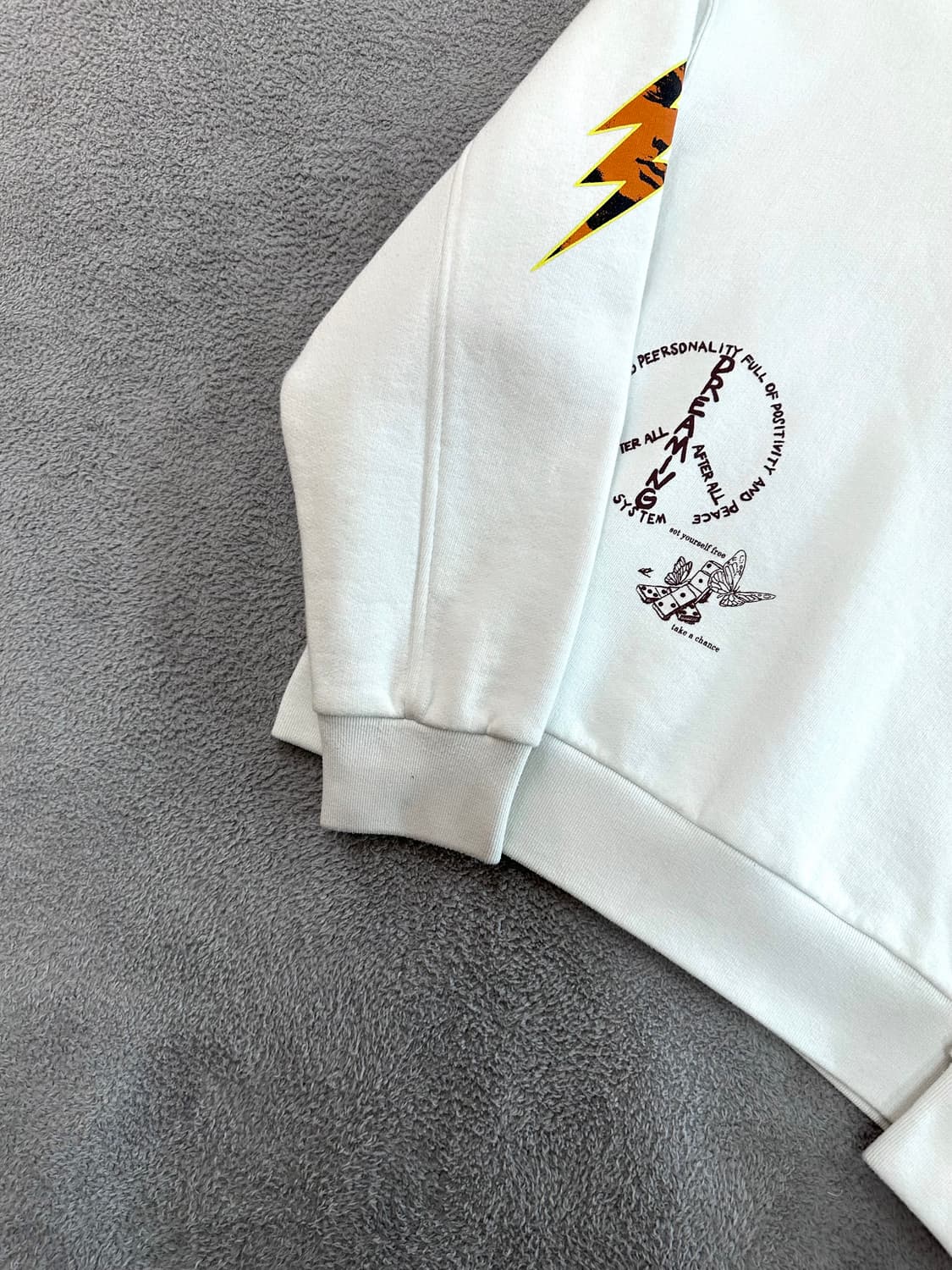 100~/ 시스템옴므 로스 프린팅 오버핏 맨투맨 상품이미지4