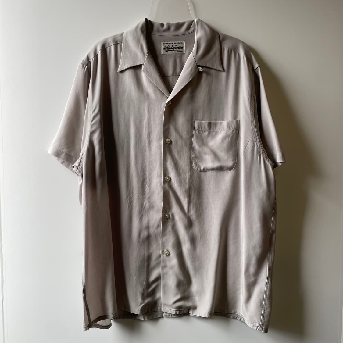 와코마리아 리오셀 오픈카라 반팔셔츠 상품이미지2