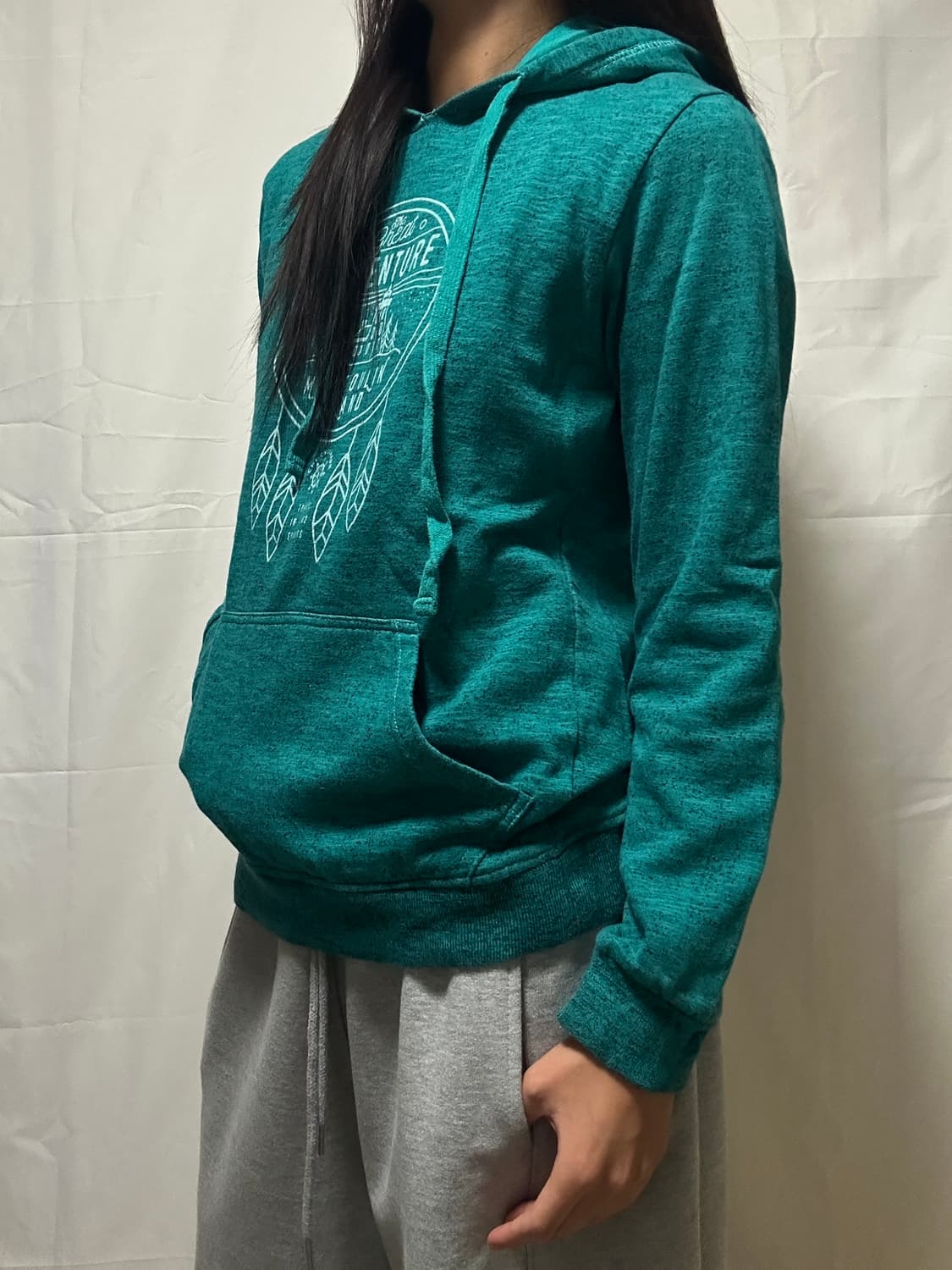 빈티지 프린팅 기모 후드티 상품이미지4