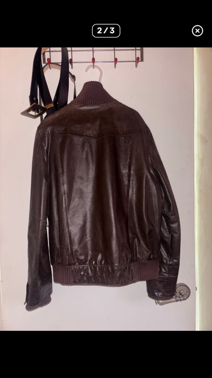 Gap 올드갭 브라운 레더 A-1 자켓 M 상품이미지2