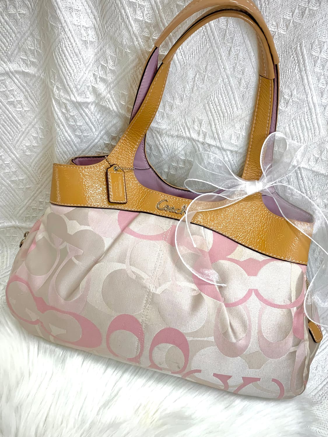 희귀 🎀 Coach 핑크갸루 Shoulder Bag 상품이미지1