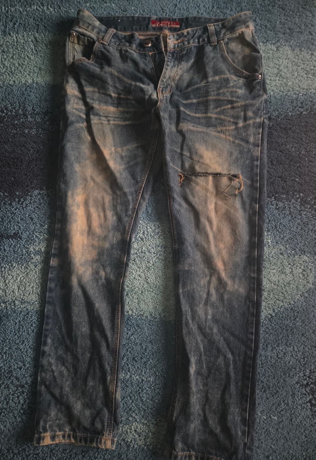 SHARPIN 데님 SUPERIOR 퀄리티데님 34사이즈 찢청 워싱 상품이미지5