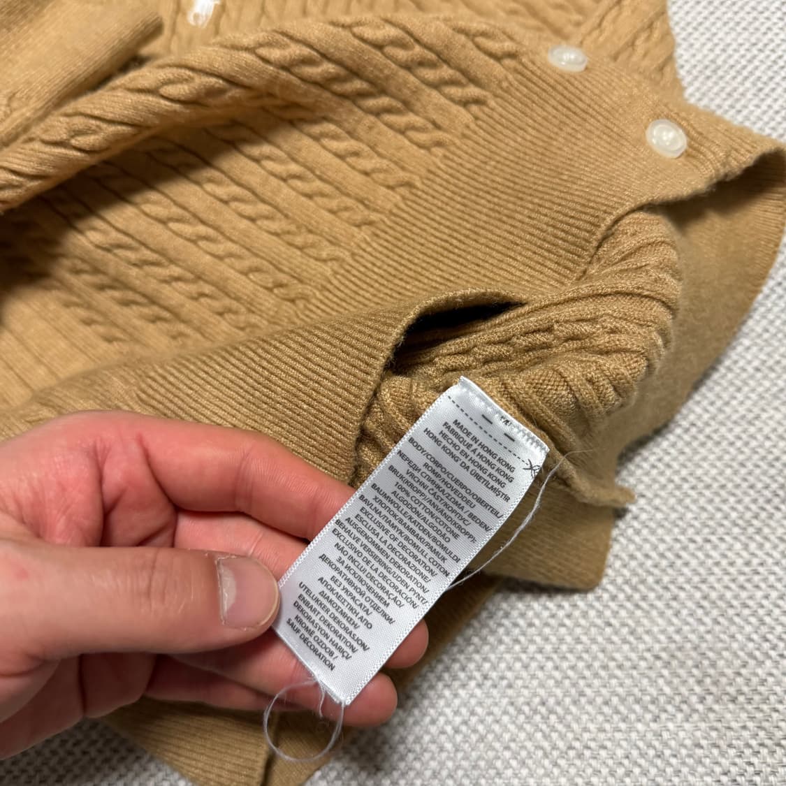 폴로 랄프로렌 케이블 니트 가디건 상품이미지3