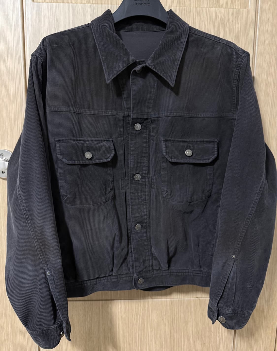 폴리테루 코듀로이 멀티페이디드 차콜 3사이즈 판매 상품이미지2