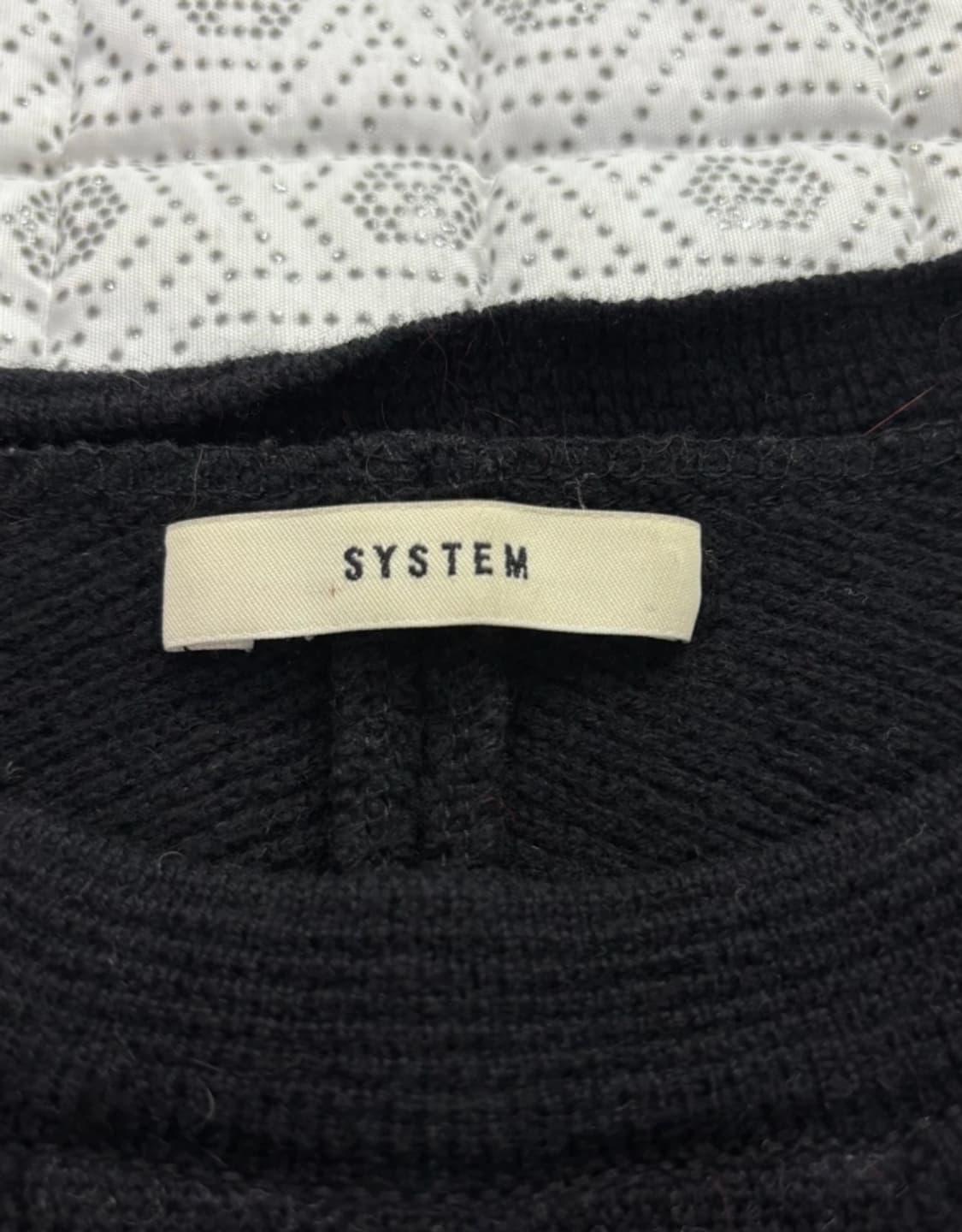 SYSTEM 시스템 블랙/회색 스웨터 90 상품이미지5