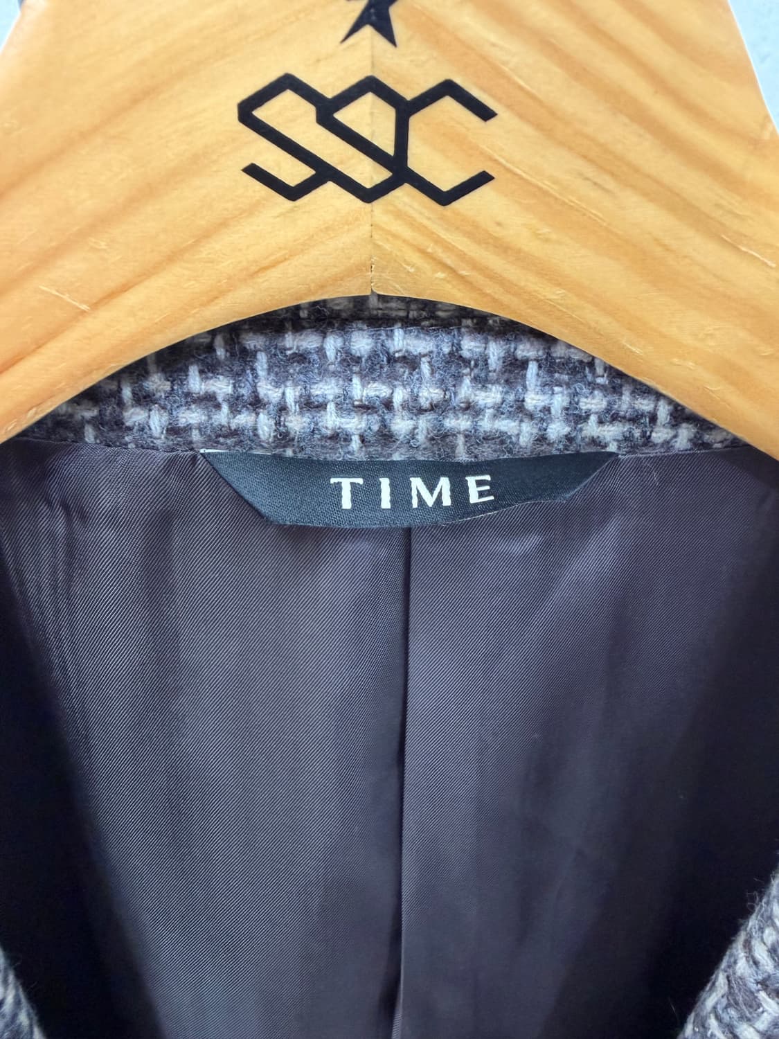 정품) TIME 타임옴므 24ss 헤링본 더블 브레스티드 자켓 100 상품이미지6