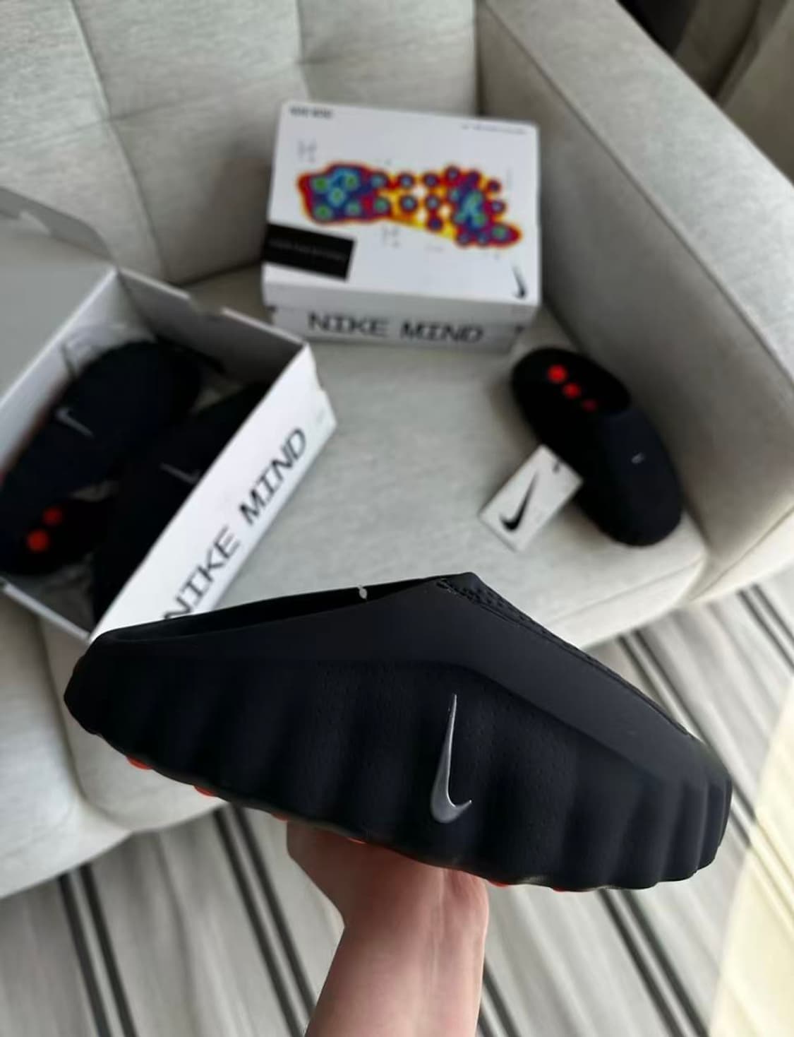 나이키 마인드 001 블랙 크롬 270mm 상품이미지2