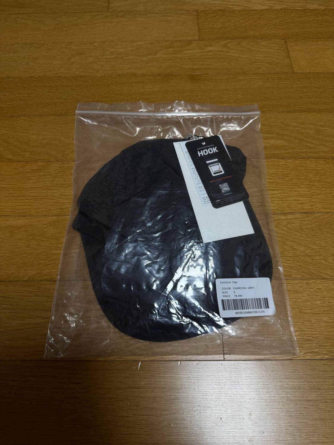 (새제품) 모이프 유니폼 캡 모자 차콜 색상 상품이미지4
