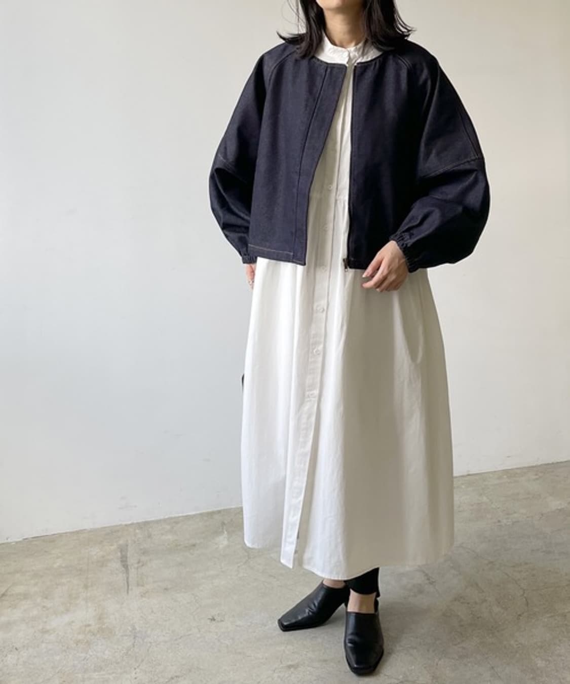 LIAN 리안 벌룬슬리브 데님자켓 상품이미지5