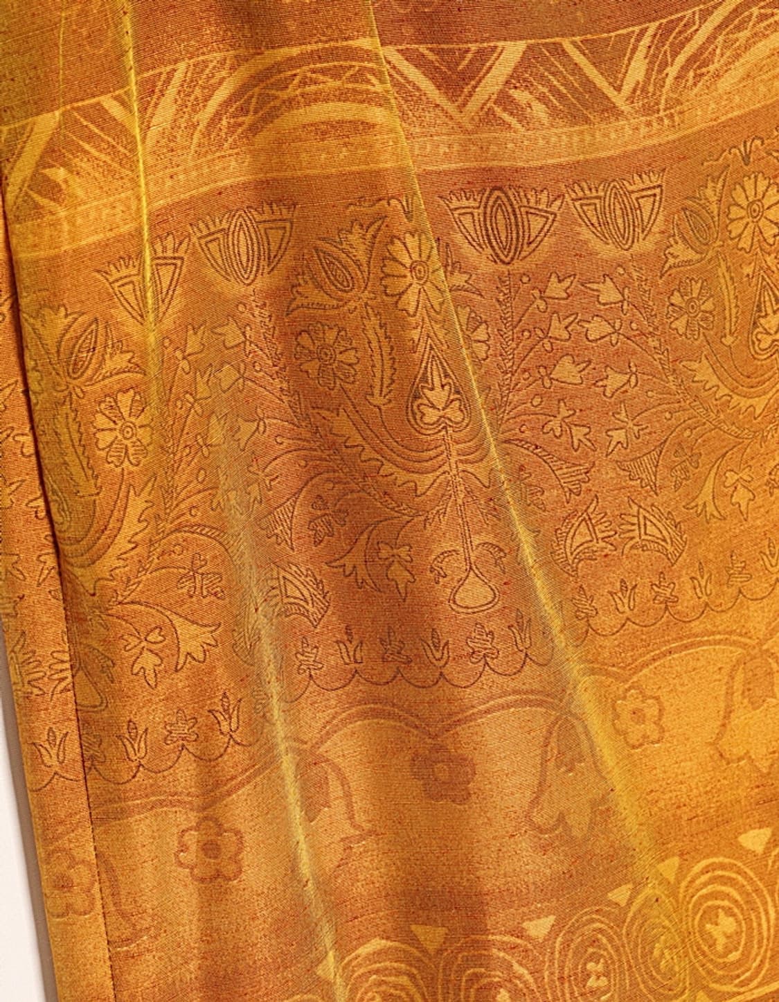 alain manoukian Satin Pattern Wrap Skirt 상품이미지3