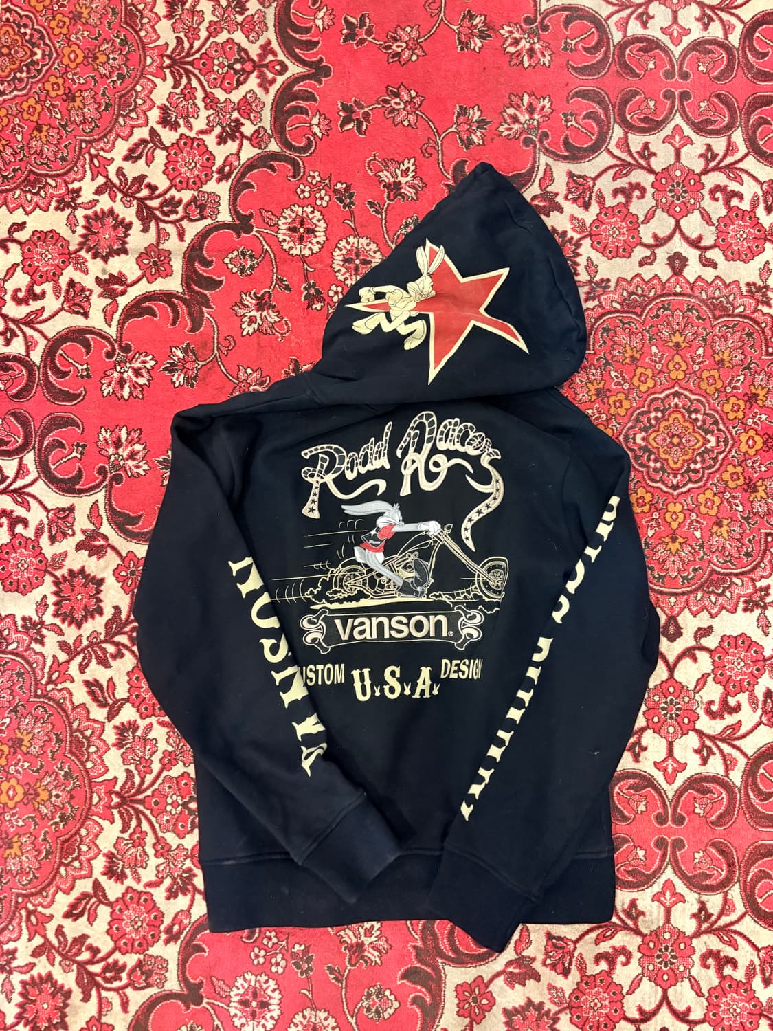 VANSON × BUGS BUNNY Zip-up Hoodie 상품이미지2