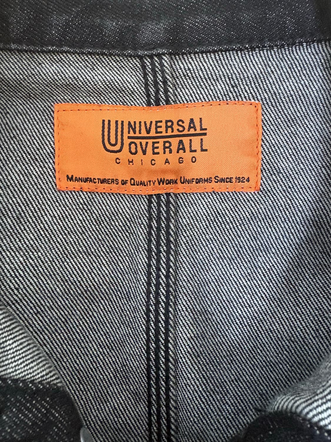 유니버셜 오버롤 블랙 데님 초어 자켓 상품이미지3