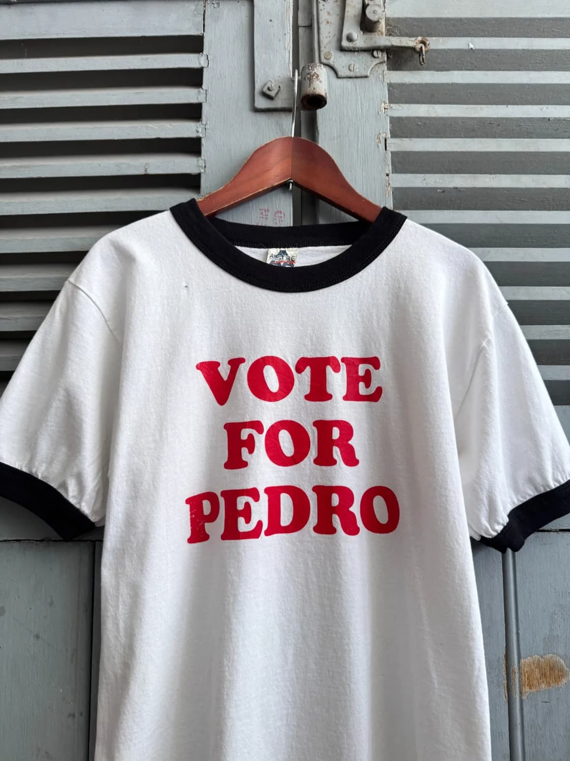 [S]USA 빈티지 VOTE FOR PEDRO 링거 티셔츠 상품이미지1