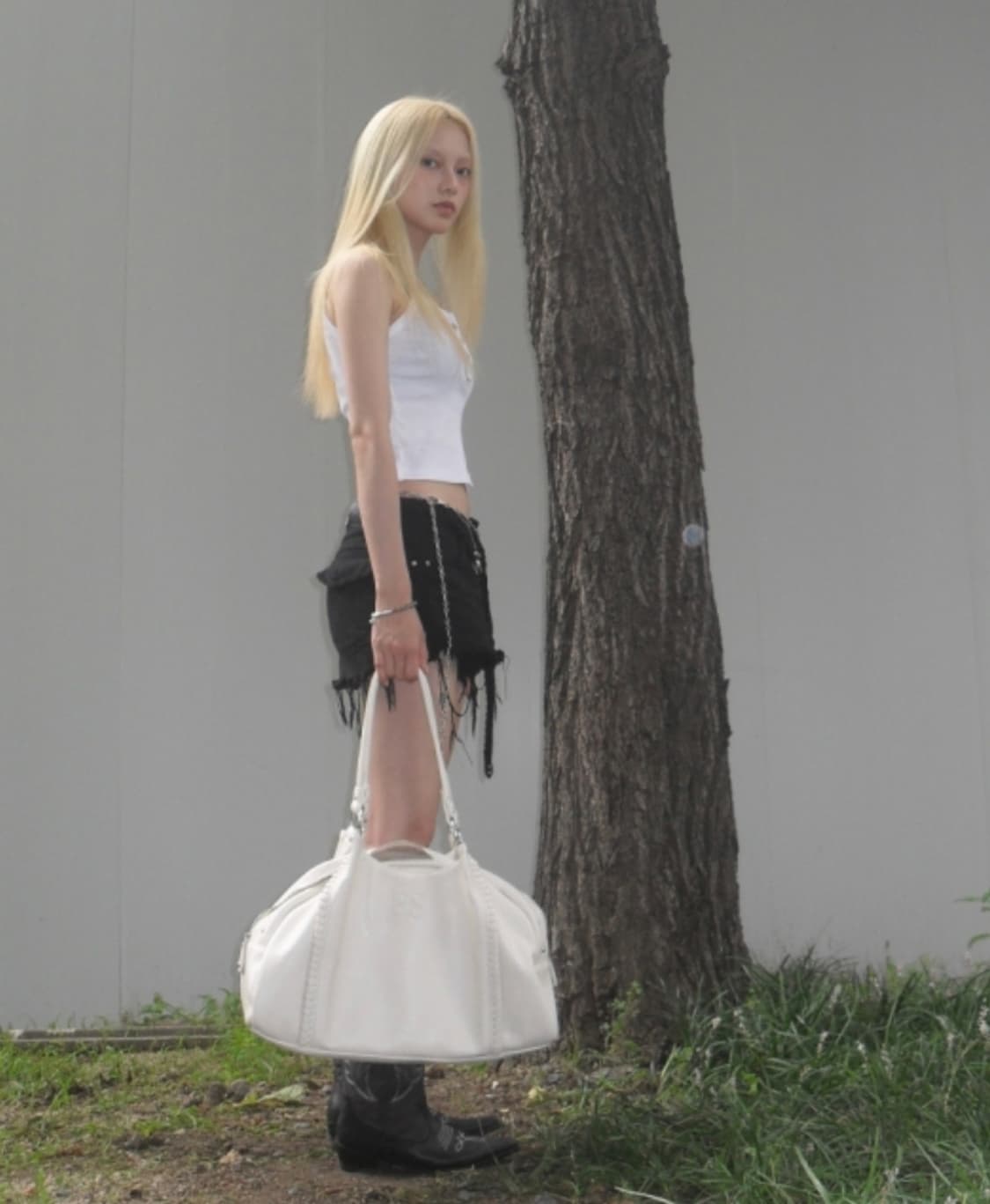 새상품) 애즈온 보니타 빅백 아이보리 상품이미지2