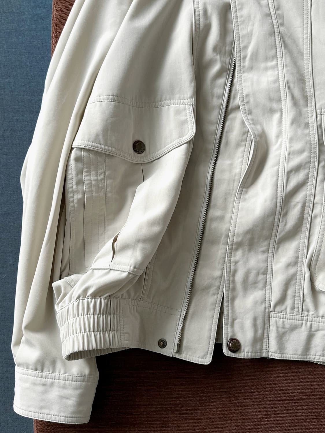 High count poly volume blouson 상품이미지4