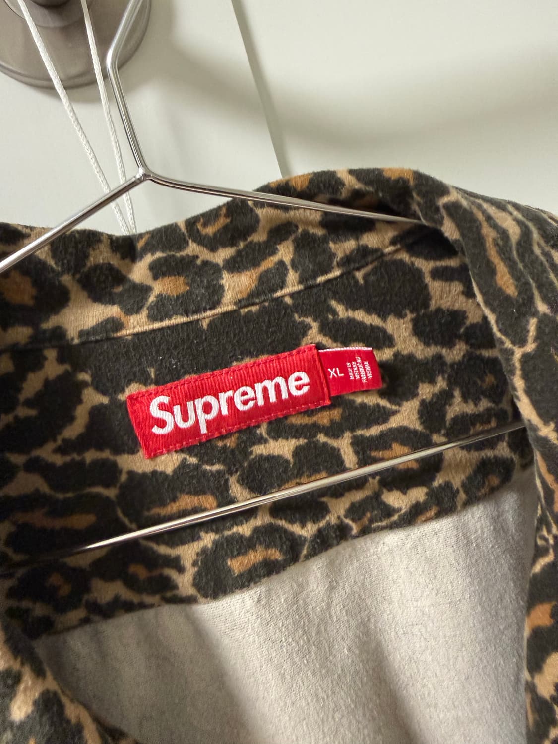 슈프림 플란넬 레오파드 셔츠 xl 판매 상품이미지2