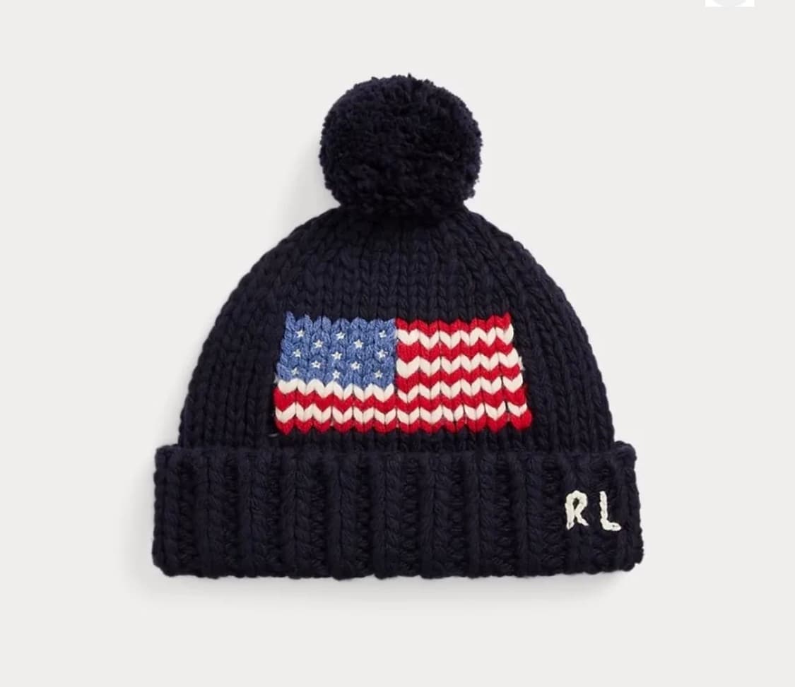 폴로랄프로렌 성조기 니트비니모자 상품이미지1