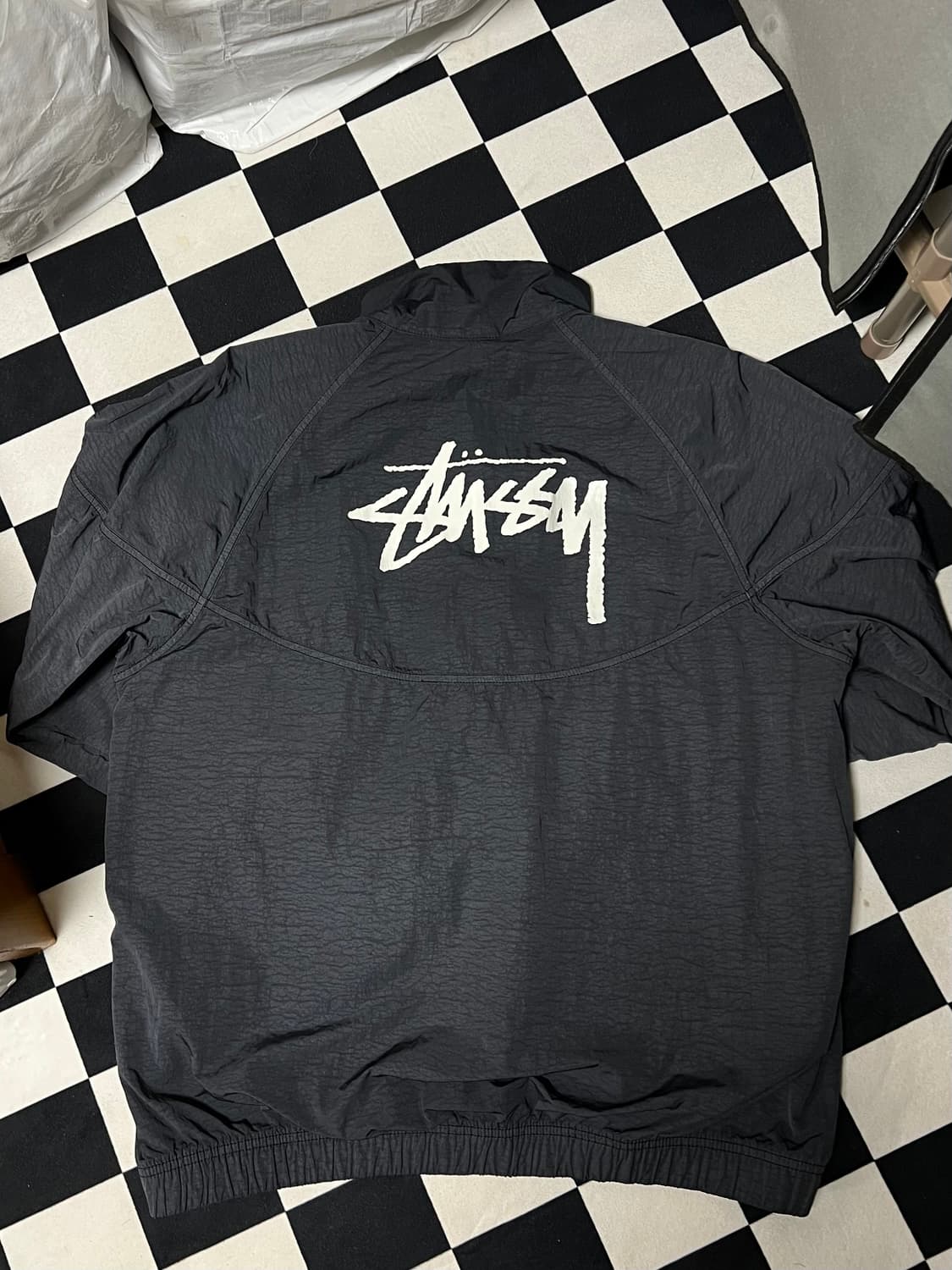 [S] 나이키 X 스투시 바람막이 윈드러너 자켓 오프 느와르 나투시 상품이미지2