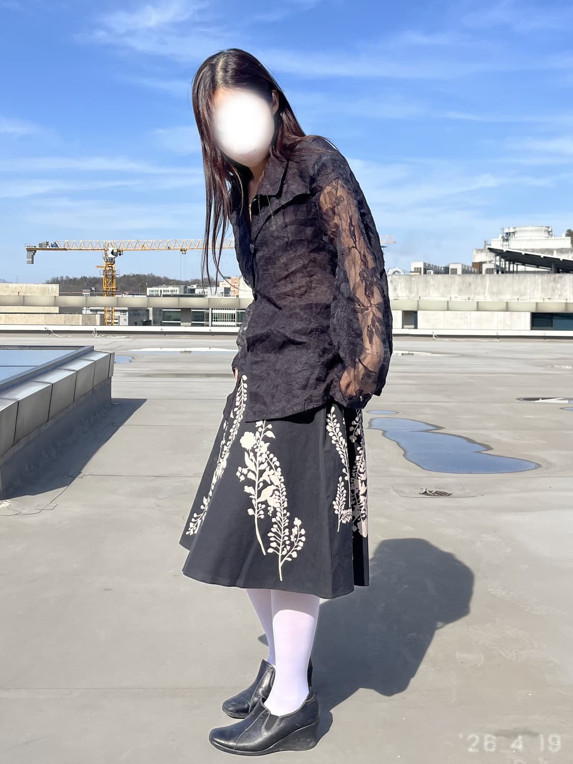 Floral Print Skirt 플로럴 프린트 스커트 상품이미지3