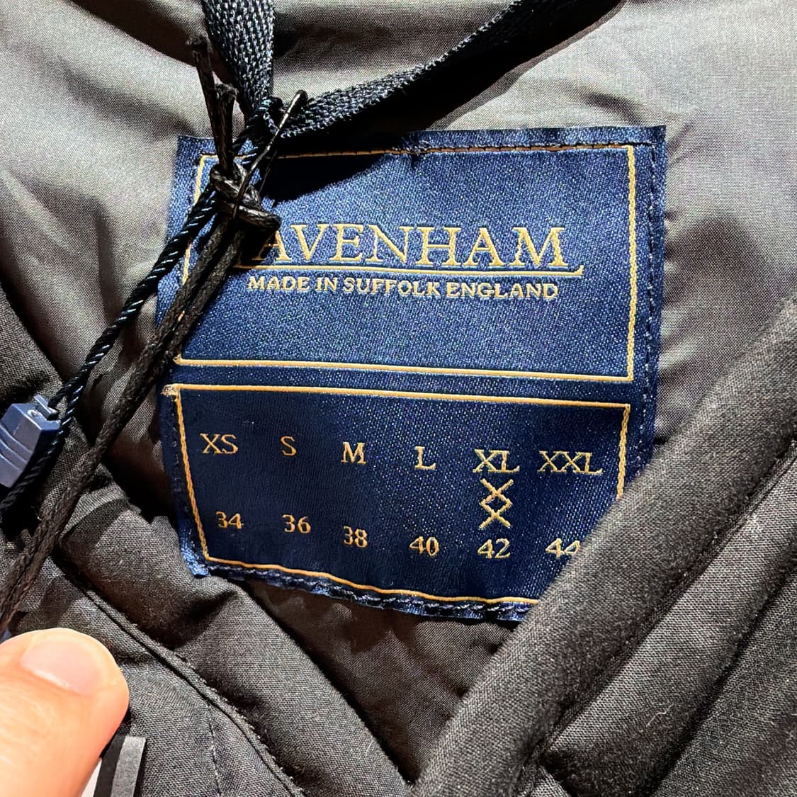 (정품/새상품) LAVENHAM 라벤햄 남성 블랙 홀스 러그 퀼팅 자켓 상품이미지3