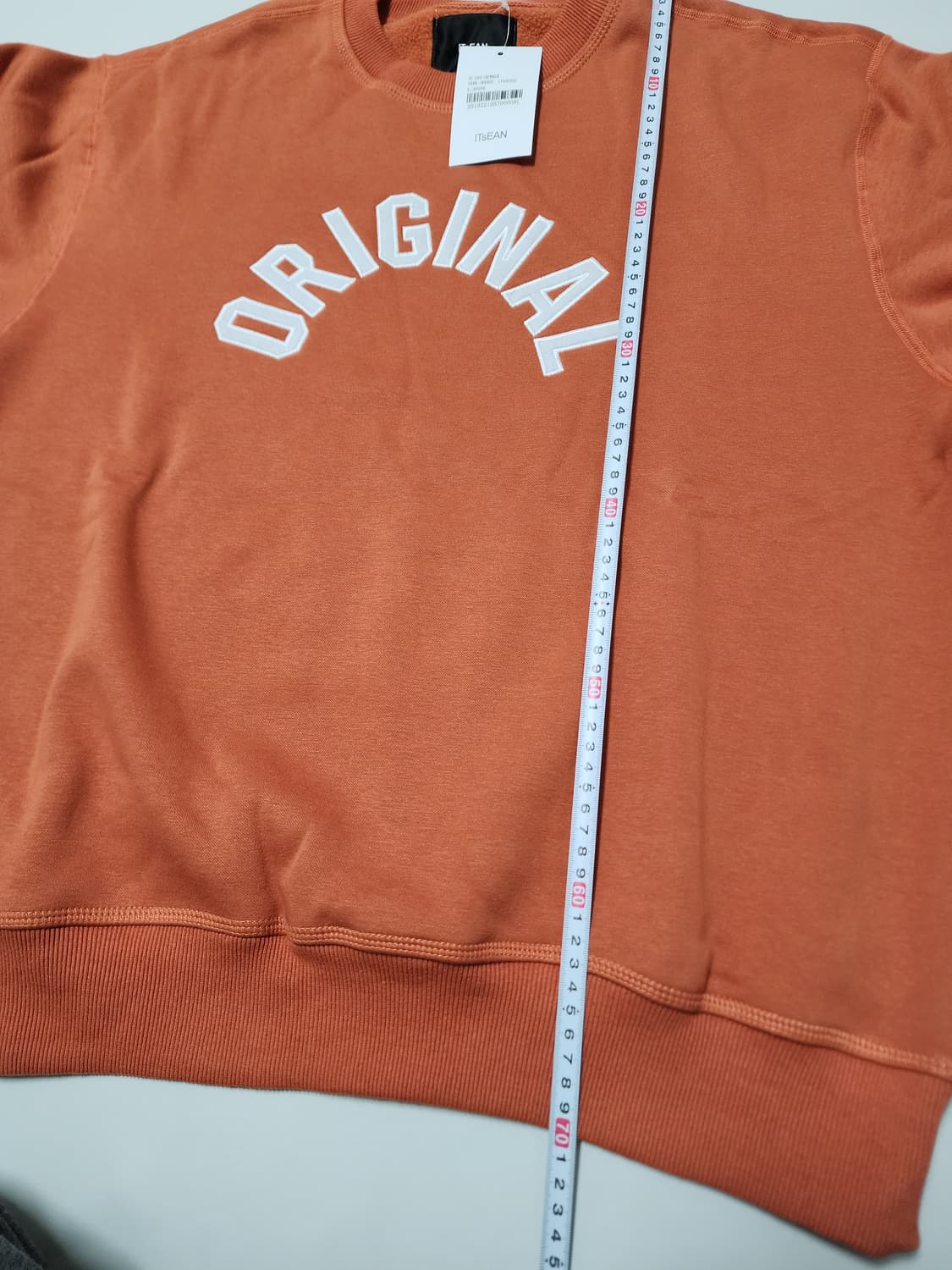 잇츠션양털기모맨투맨티셔츠다크오렌지 상품이미지6