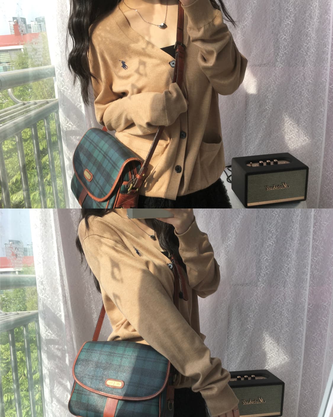 Polo brown pima cotton cardigan 상품이미지2