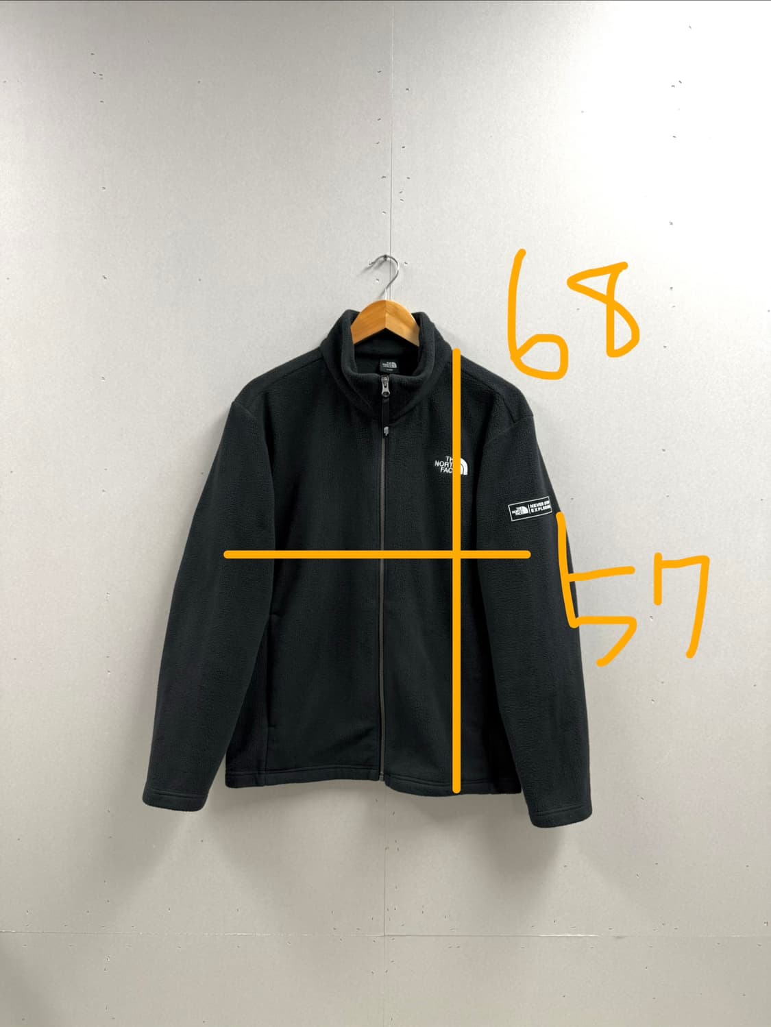 남성 100 L / 노스페이스 퍼지 플리스 후리스 집업 블랙 상품이미지2