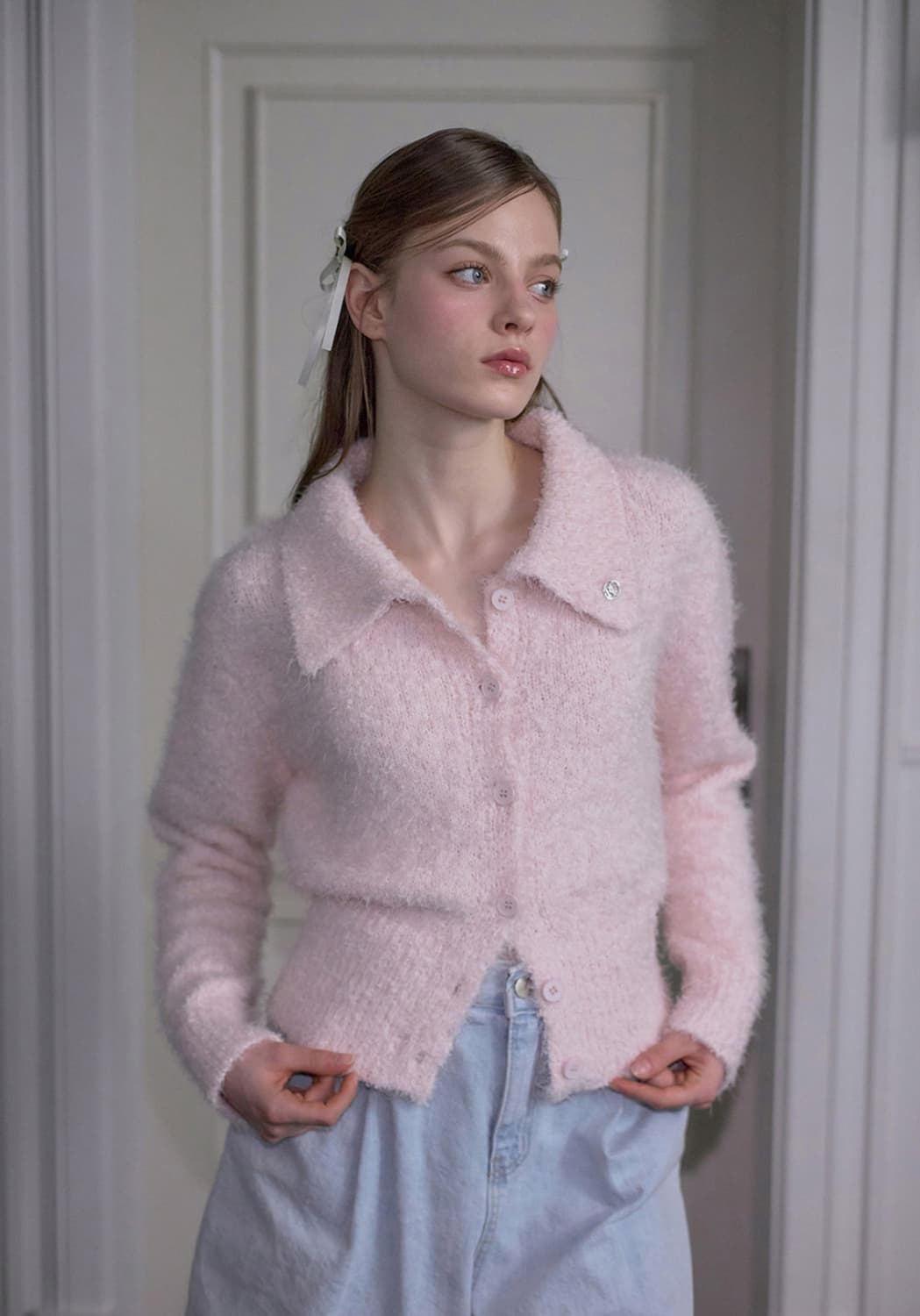 로제프란츠 Hairy Collar Knit Cardigan 상품이미지1