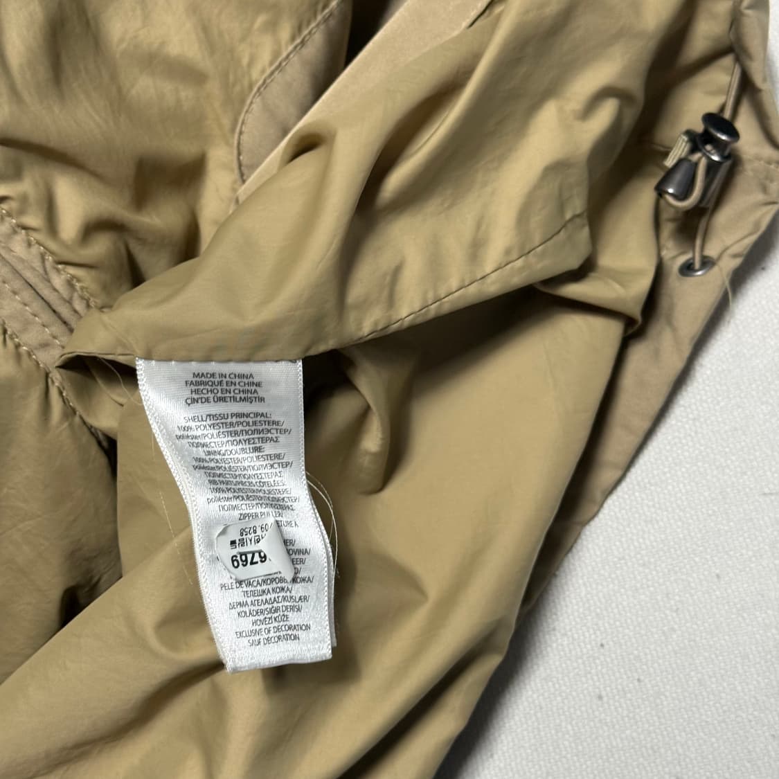 L 폴로랄프로렌 베이지 폴리쉘 자켓  상품이미지5