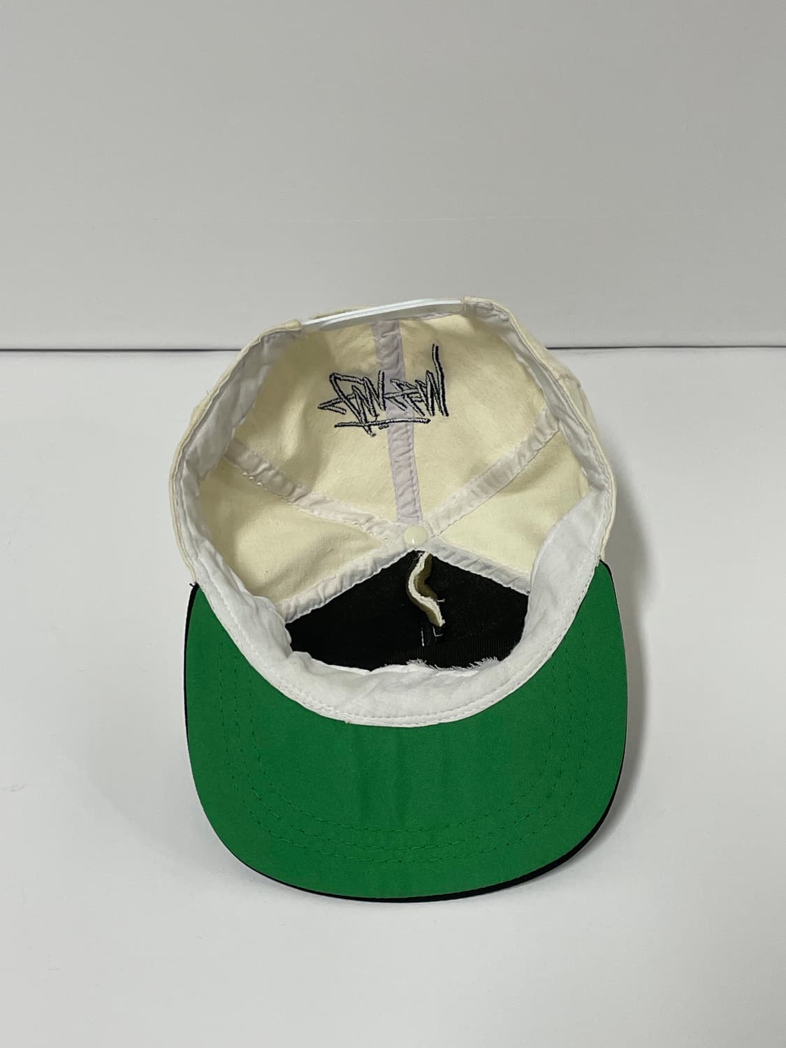 80s Stussy Rasta logo two-tone cap  상품이미지4