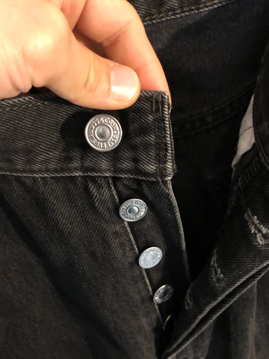 빈티지 리바이스 501 흑청 데님 블랙진 32x30 상품이미지4