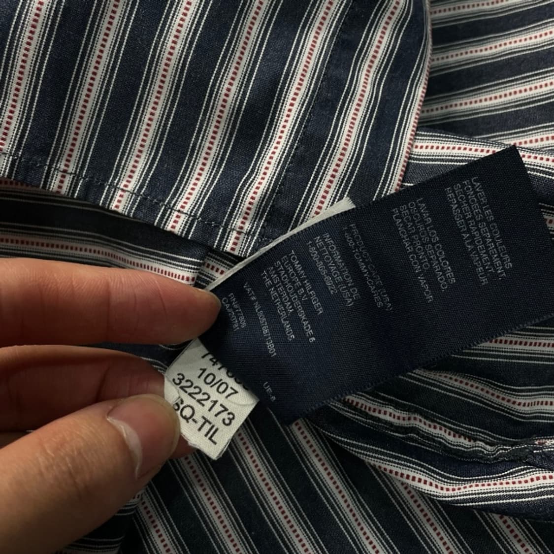 100 타미힐피거 스트라이프 셔츠 상품이미지5