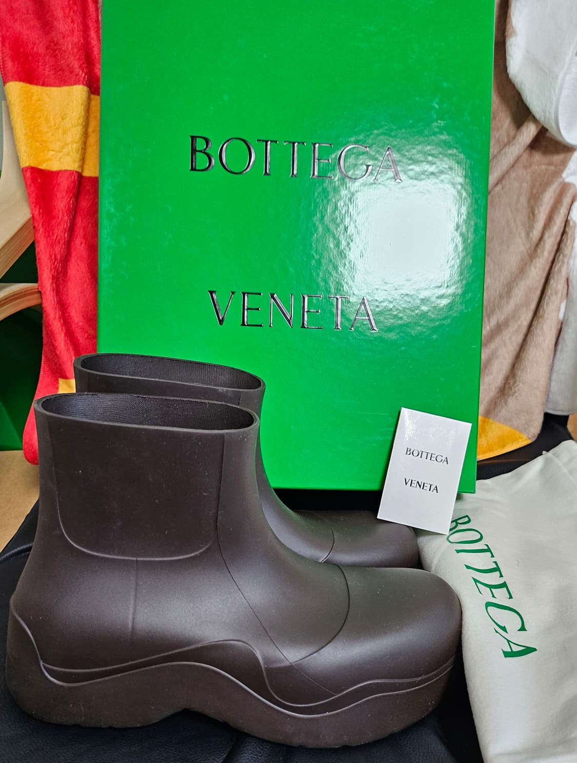 보테가베네타 퍼들부츠 브라운 (42) 정품 상품이미지1